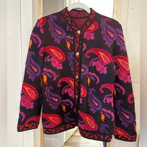 Vintage Emanuel Ungaro wool cardigan sweater